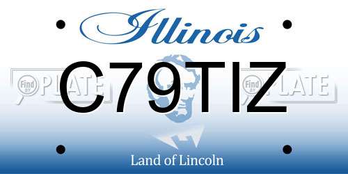 C79TIZ Illinois License Plate