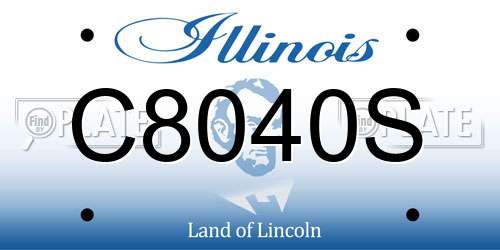 C8040S Illinois License Plate