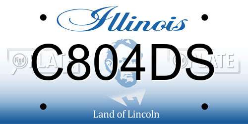 C804DS Illinois License Plate