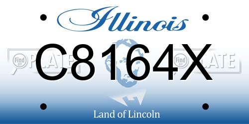 C8164X Illinois License Plate