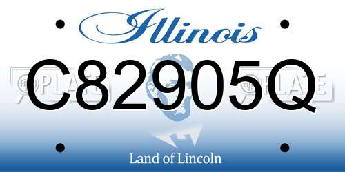 C82905Q Illinois License Plate