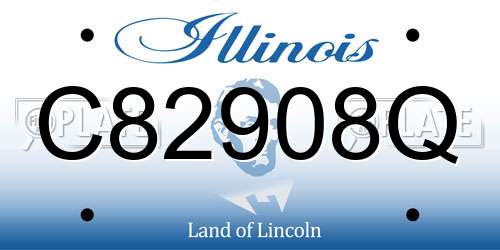 C82908Q Illinois License Plate