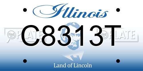 C8313T Illinois License Plate