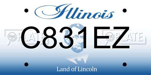 C831EZ Illinois License Plate