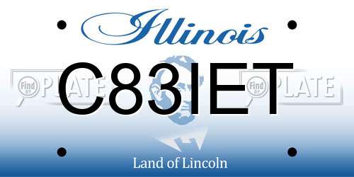 C83IET Illinois License Plate