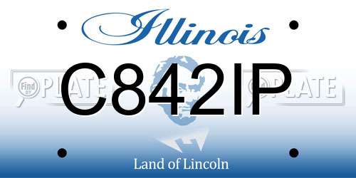 C842IP Illinois License Plate