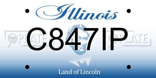 C847IP Illinois License Plate