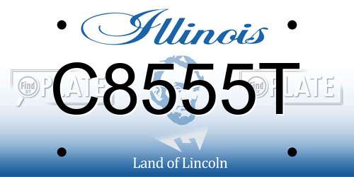 C8555T Illinois License Plate