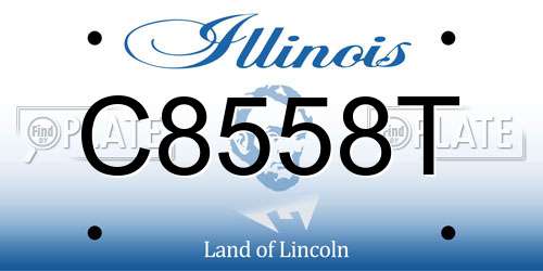 C8558T Illinois License Plate