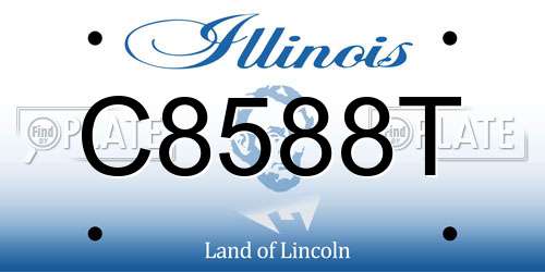 C8588T Illinois License Plate