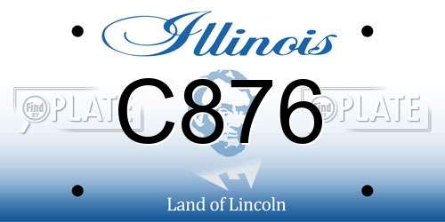 C876 Illinois License Plate