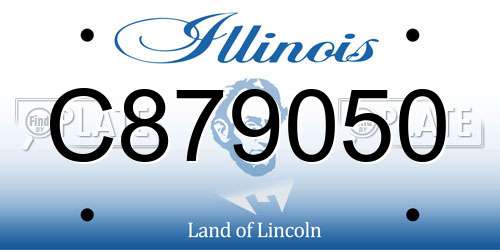 C879050 Illinois License Plate