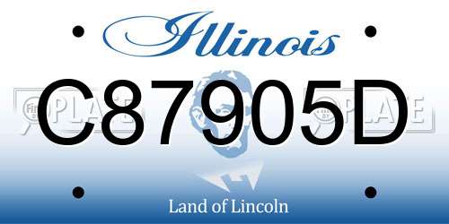 C87905D Illinois License Plate