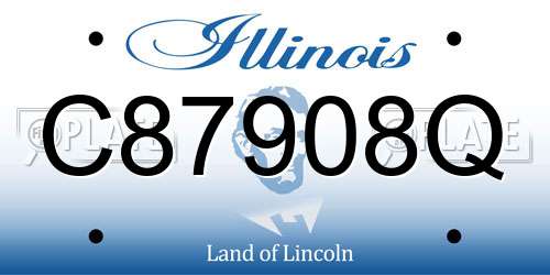 C87908Q Illinois License Plate
