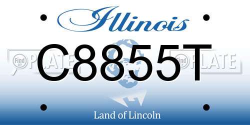 C8855T Illinois License Plate