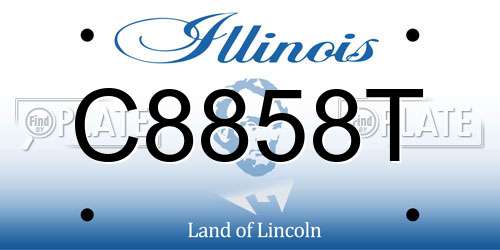 C8858T Illinois License Plate