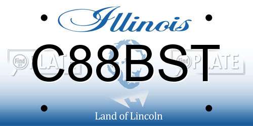 C88BST Illinois License Plate