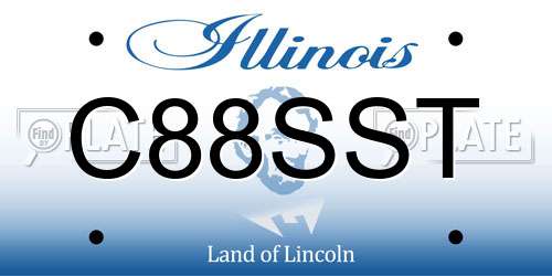 C88SST Illinois License Plate