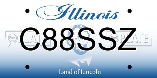 C88SSZ Illinois License Plate