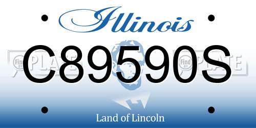 C89590S Illinois License Plate