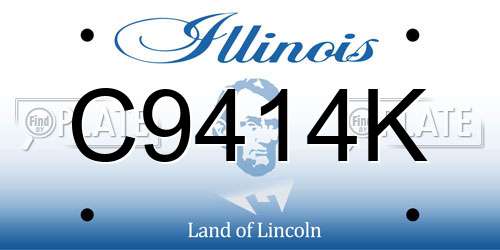 C9414K Illinois License Plate