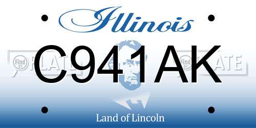 C941AK Illinois License Plate