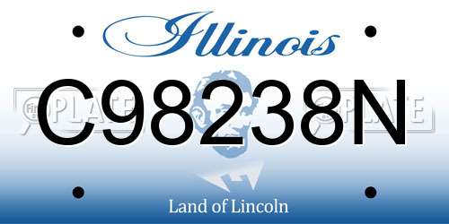 C98238N Illinois License Plate