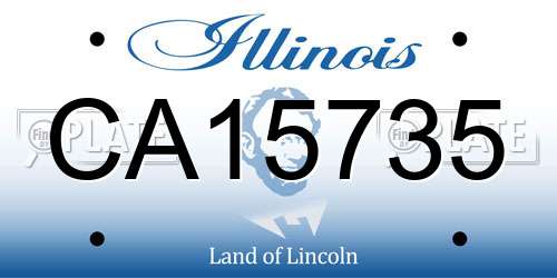 CA15735 Illinois License Plate