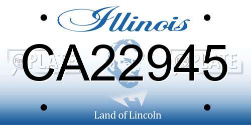 CA22945 Illinois License Plate