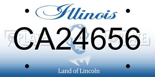 CA24656 Illinois License Plate