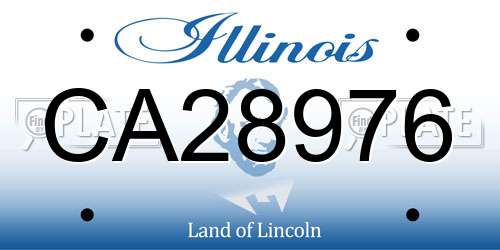 CA28976 Illinois License Plate