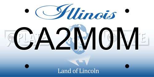 CA2M0M Illinois License Plate