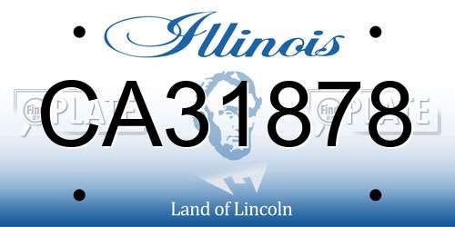 CA31878 Illinois License Plate