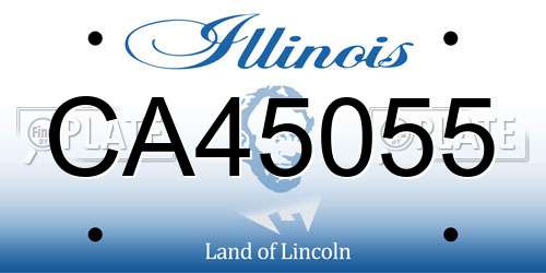 CA45055 Illinois License Plate