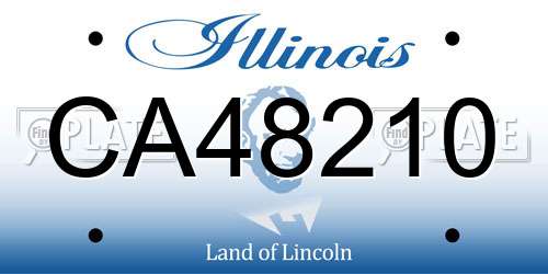 CA48210 Illinois License Plate