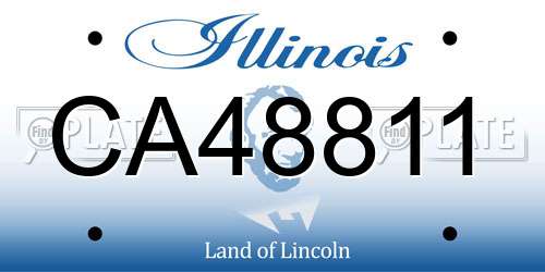 CA48811 Illinois License Plate