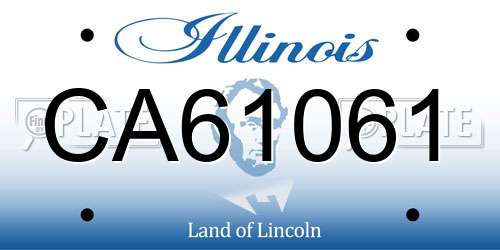 CA61061 Illinois License Plate