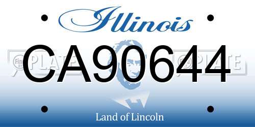 CA90644 Illinois License Plate