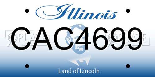 CAC4699 Illinois License Plate