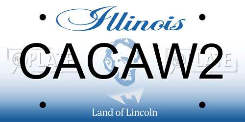 CACAW2 Illinois License Plate