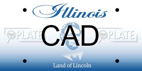 CAD Illinois License Plate