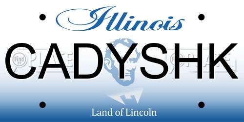 CADYSHK Illinois License Plate