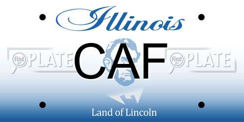 CAF Illinois License Plate