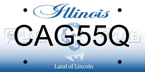 CAG55Q Illinois License Plate