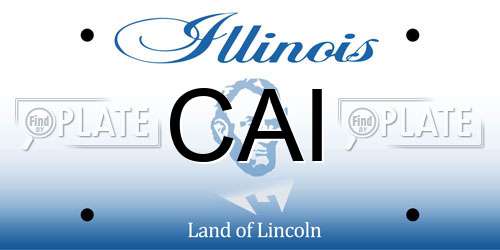 CAI Illinois License Plate