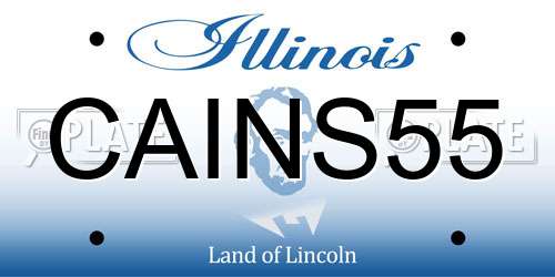 CAINS55 Illinois License Plate