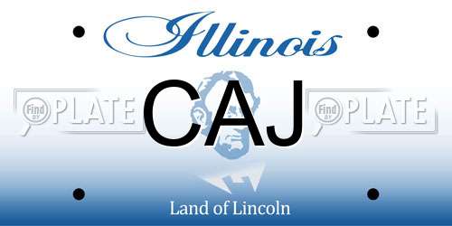 CAJ Illinois License Plate