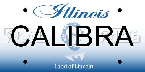 CALIBRA Illinois License Plate