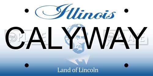 CALYWAY Illinois License Plate