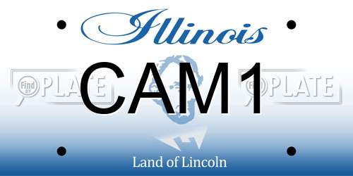 CAM1 Illinois License Plate
